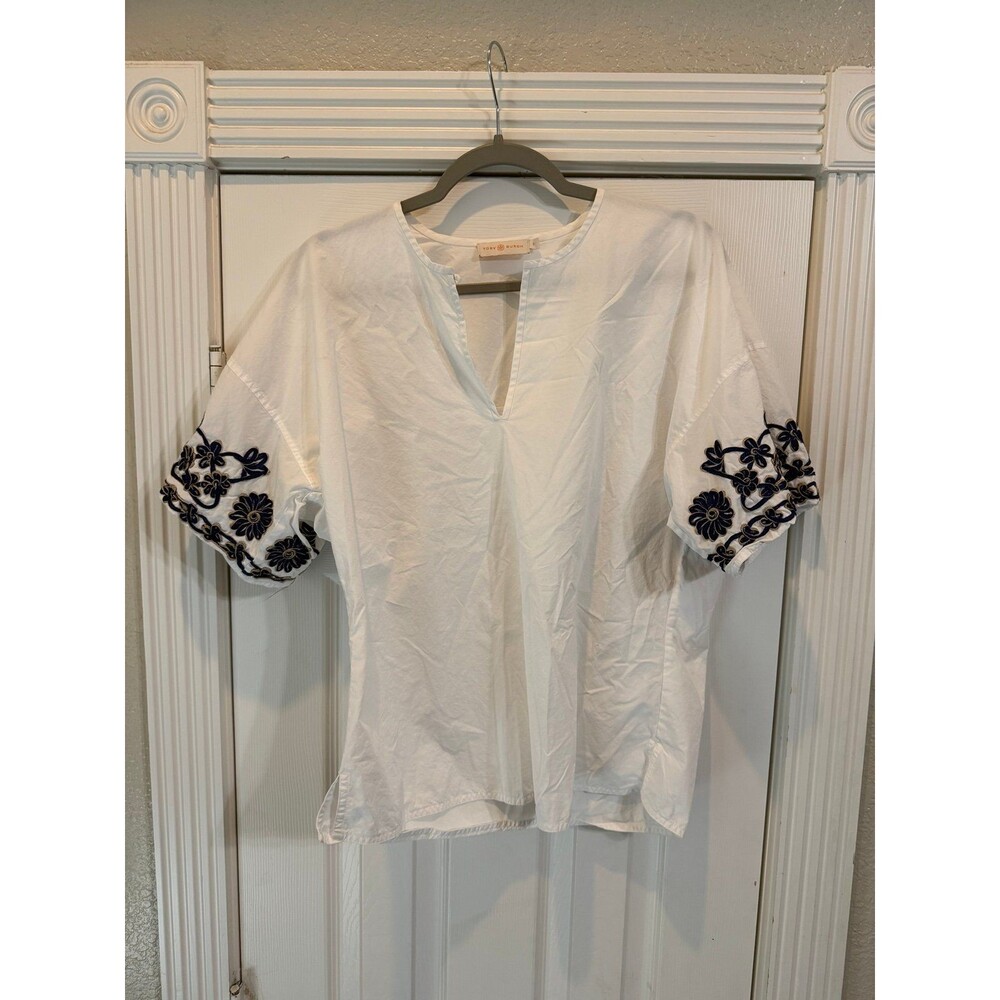 Tory Burch Embroidered Blouse Small